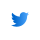 Twitter white logo